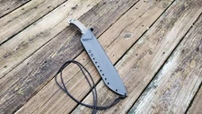 Custom Kydex sheath for the BUCK " HOODLUM " knife, Taco style, Beltloop Bk