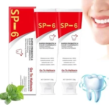 2Pcs SP-6 Probiotic Whitening Toothpaste, Ultra Fresh Breath & Oral Care