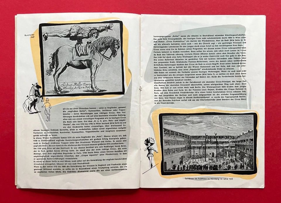 Zirkus Broschüre 1958 AEROS mit Noni präsentiert 150 Jahre Rund um die  ( F21777 - Bild 4 von 4