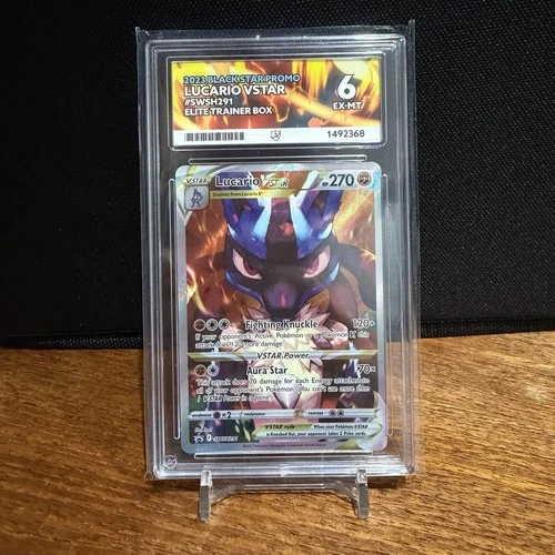 Pokemon TCG Lucario VSTAR SWSH291 Crown Zenith Promo Ace 6 (5 Surface)