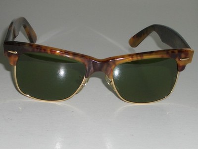 VINTAGE B&L RAY BAN W1271 ANTIQUE TORTOISE RB3 UV GLASS WAYFARER