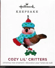 COZY LIL' CRITTERS #3 - HOUSE FINCH 2021 KEEPSAKE MINI CHRISTMAS ORNAMENT NEW