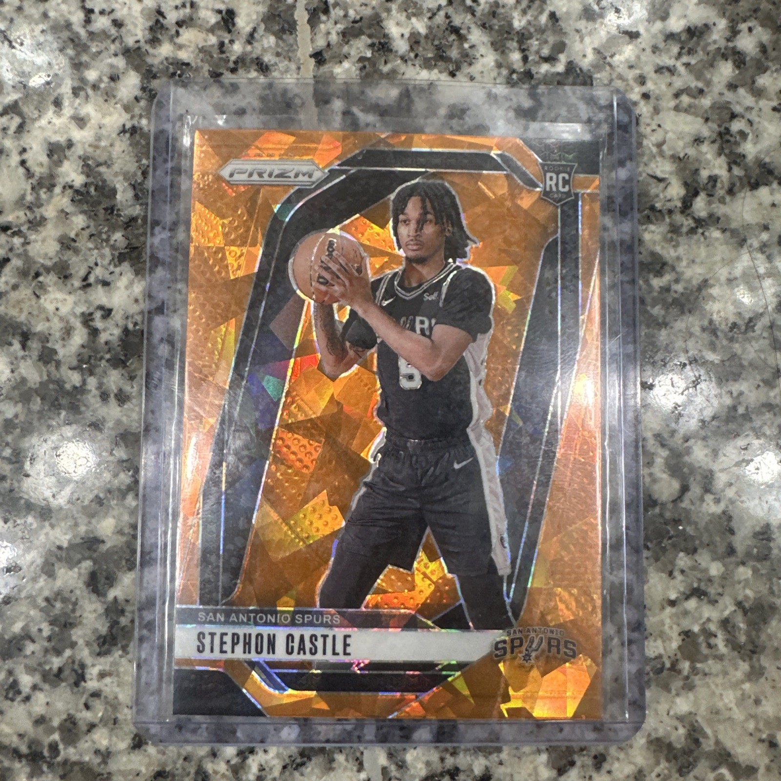 2024-25 Panini Prizm Stephon Castle #234 Orange Cracked Ice Prizm RC PACK FRESH