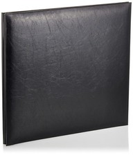 Pioneer Leatherette Postbound Album, 12-Inch-by-12-Inch, Black