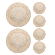 6 Pcs Tiny Hats for Crafts Mini Top Dollhouse Accessories Adornments