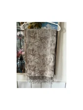 Wool Fringed Pashmina Scarf Wrap High Large 27x74