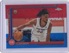 2025-26 Topps Chrome - Chaz Lanier #288 Red White & Blue Refractor (RC)