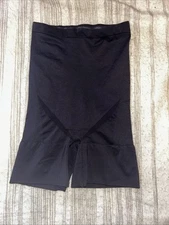 Jockey Women's Sz Large Slimmers Breathe Mid Rise Shaping Shorts Black
