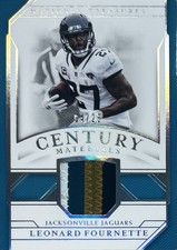 2018 National Treasures Leonard Fournette Jaguars Century Materials /25 #CM-LFT