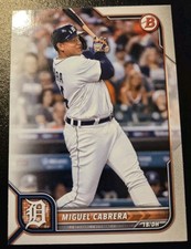 2022 Bowman Baseball Miguel Cabrera #50 Detroit Tigers