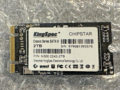 KingSpec 2TB 2242 NGFF SATA SSD sata3 6Gb/s - in good working / cosmetic.