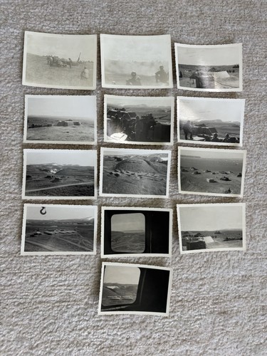 13 Original WWII Arctic AA Gun Battery Photos Combat Exercises