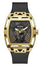 Guess Men's Legend 44mm Quartz Black Watch - GW0500G1 NEW