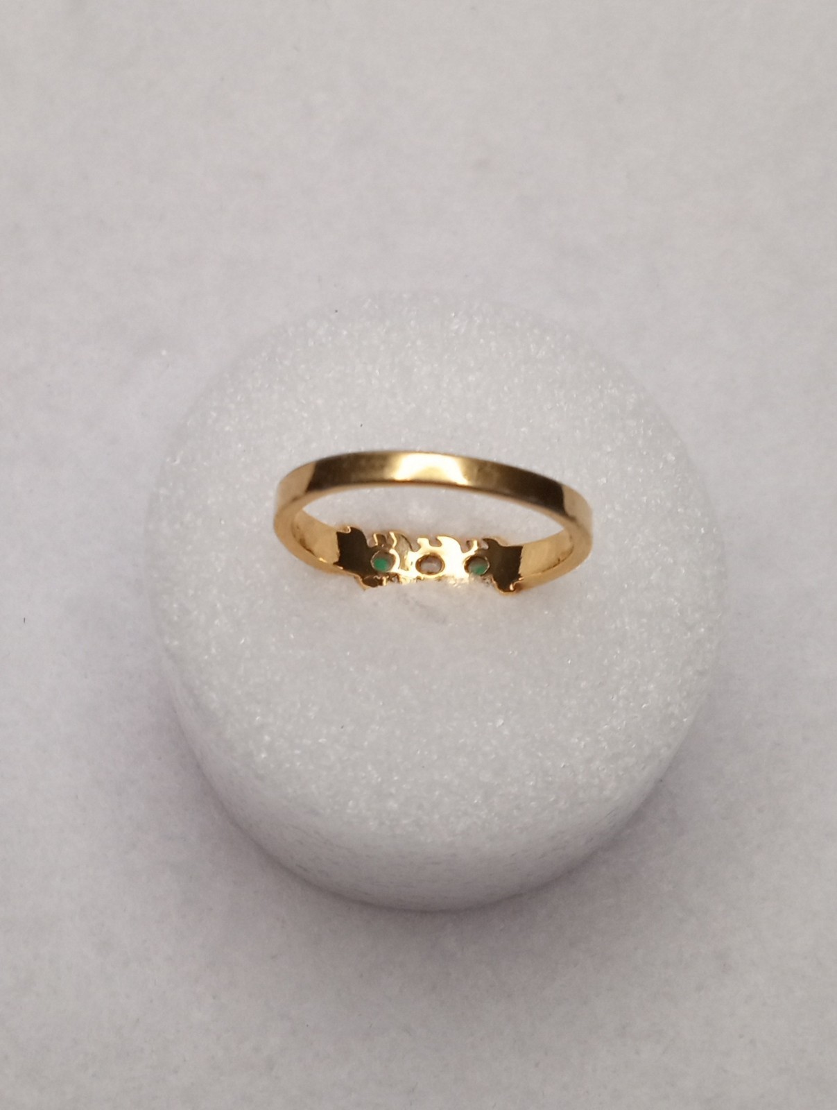 Simulated Diamond, Simulated Emerald 4 Ring Lot S… - image 11