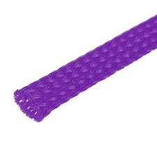 Expandable Sleeving 1/4-inch 100ft Cable Sleeve Purple
