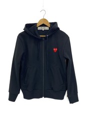 PLAY COMME des GARCONS Zip Parka S Polyester Black Solid AX T172