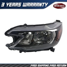 For 2012 2013 2014 Honda CR-V CRV Driver Left Side Black Headlight Assembly
