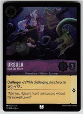 Ursula - Mad Sea Witch Cold Foil Uncommon Ursula's Return 57/204 Lorcana NM