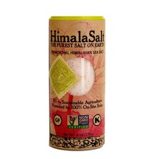 Himalayan Sea Salt Shaker - Fine Grain, 6 Ounce - Pack of 6 for Flavoring Dishes