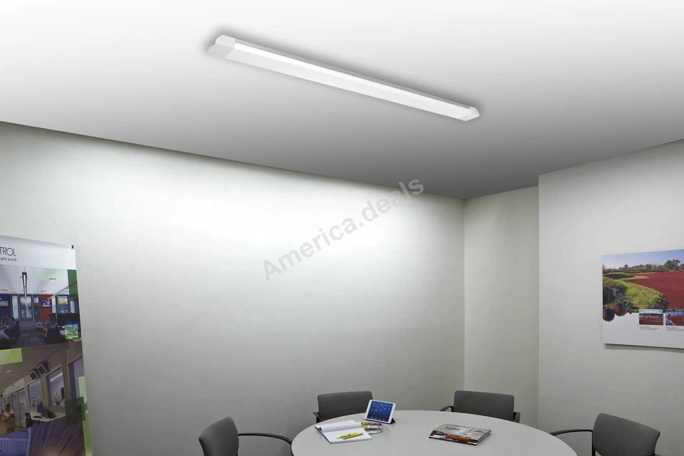 Paquete de 8 luces LED 54W 4FT de tienda lámpara utilitaria lámpara de garaje enchufe de pared Foto 4 de 4