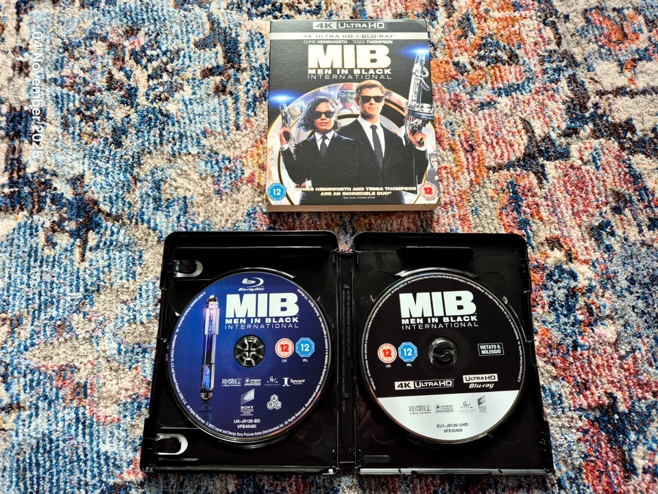 MEN IN BLACK (MIB) INTERNATIONAL 4K ULTRA HD + BLU RAY (W/SLIP COVER) GENUINE UK - Image 3 of 3
