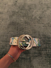 Gucci Gürtel Blumenmuster 110cm