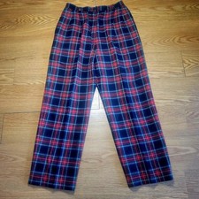 Vtg Pendleton Authentic Black Stewart Tartan Pants Womens Size 12 100 Wool USA