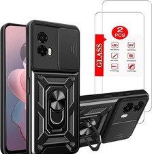 for Motorola Moto G Power 5G 2024 Case with 2 Pack Tempered Glass Screen Protect