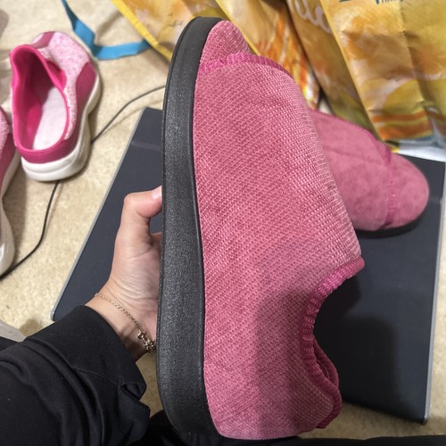 Silverts Wide Strap Comfort Slipper Shoes Size W9 M7 Plum Slip-Resist Diabetic - Afbeelding 5 van 8