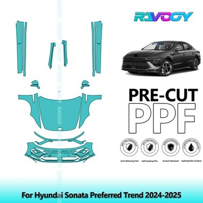 PreCut Paint Protection Film PPF For Hyundai Sonata Preferred Trend 2024-2026