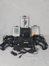 Sega Mega Drive 16-Bit Console Bundle 4 Controllers Games Master System Converte