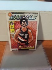 2023-24 Hoops Premium Stock Retro Net Marvels #14 Scoot Henderson Trail Blazers
