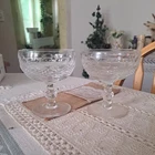 VINTAGE WATERFORD CRYSTAL COLLEEN PATTERN CHAMPAGNE & SHERBET GLASS, IRELAND