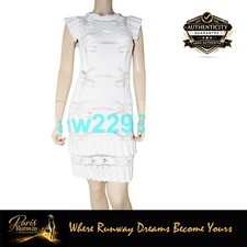Chanel 04S Runway Tweed Knit Dress 34 White Mint