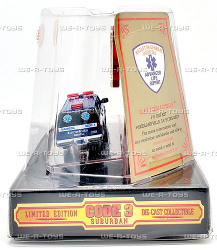 Code 3 Suburban Hazleton General Hospital Paramedic Die Cast Collectible Vehicle - Picture 6 of 8