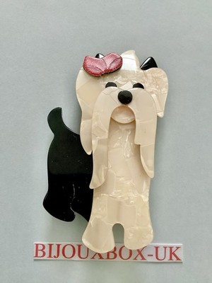 LEA STEIN SHI TZU ''SCHNURRBART'' HUND BROSCHE. Beste Auswahl Online.
