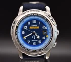 Vintage Timex Reef Gear INDIGLO Alarm Watch Blue Dial Rotating Bezel 50m Y2K Men