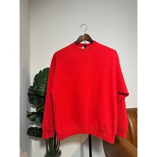 Vintage 1988-1990 Fruit of the Loom Best Blank Crewneck Sweatshirt Red USA Made