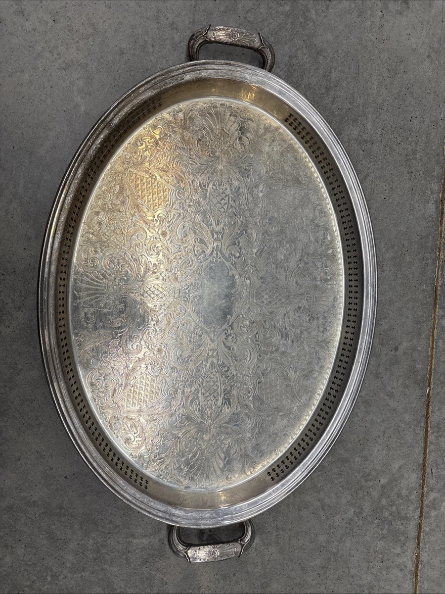 Gorham Heritage In Antique Us Silver-Plated Platters & Trays for