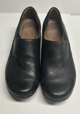 Dansko Fae Slip On Loafer Womens Comfort Shoe Size 39 US 8.5 Black Leather