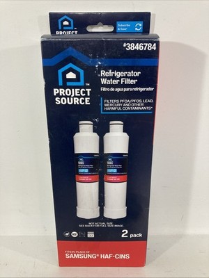 Project Source 2-Pack Refrigerator Water Filter 3846784 Samsung HAF-CINS