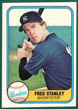 Fred Stanley - 1981 Fleer #100 - New York Yankees Baseball Card