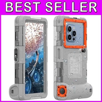 Underwater Photo Video Case - iPhone 17/16/15/14/13 - Gray