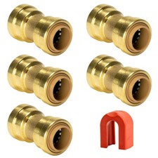 QUICK FITTING 1/2 Straight Coupling Push-to-Connect Plumbing Fittings with Sli