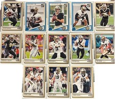 2025 Donruss Football (1-400 Set) New Orleans Saints Team Set (13 Cards)