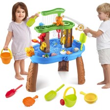3 Tier Water Table Outdoor Toys for Toddlers 3-5 Kids Sand Activity Sensory