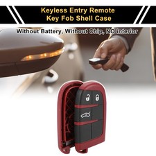 3 Knopf Schlüsselanhänger für Dodge Charger 17 Keyless Ersatzgehäuse Schwarz Rot