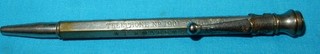 ANTIQUE ADVERTISING PROPELLING PENCIL WF SMALLMAN & SON FIVE GOLD MEDALS AWARDED