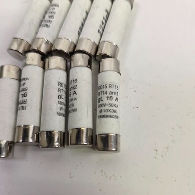 15 Pcs 500V 20A Low Breaking Capacity 10x38mm Cartridge Ceramic Fuses