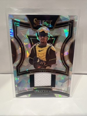 2025 Panini Select - Selective Swatches Ethan Salas #SS-ES Ice Prizm (MEM, RC)